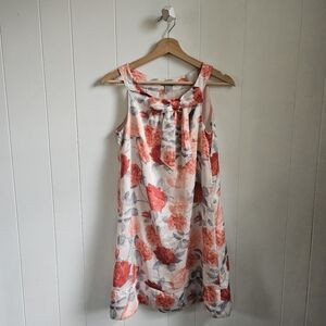 H&M Retro Floral Satin Shift Dress